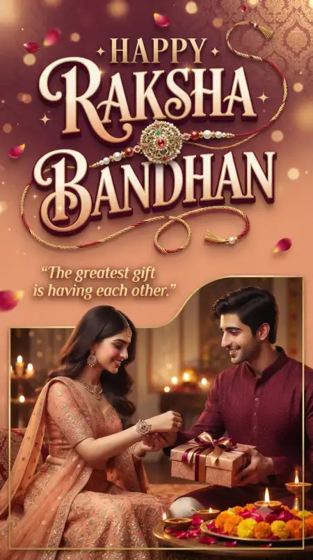 Most Beautiful Raksha Bandhan Greetings For Sister - Free Happy Raksha Bandhan Greetings Download