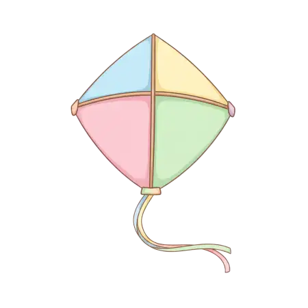 Multicolor Indian Kite Png Transparent - Free Kite Png Download