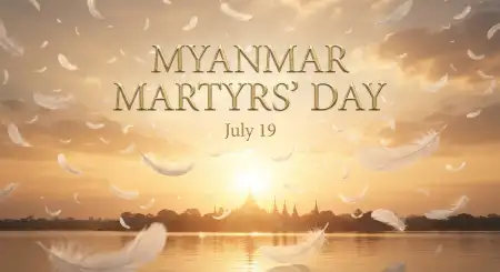 Myanmar Martyrs Day Canva Template - Free Myanmar Martyrs Day 2026 Download