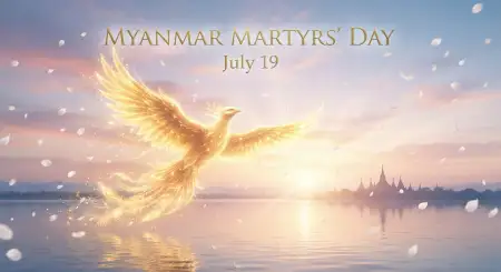 Myanmar Martyrs Day Facebook Cover - Free Myanmar Martyrs Day 2026 Download