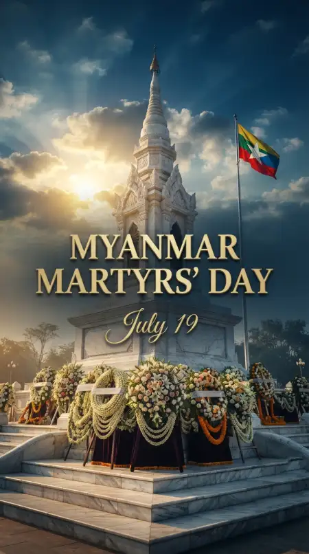Myanmar Martyrs Day History Image - Free Myanmar Martyrs Day 2026 Download