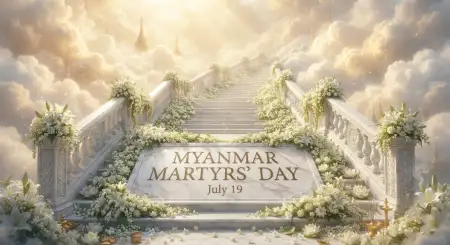 Myanmar Martyrs Day Realistic Illustration - Free Myanmar Martyrs Day 2026 Download