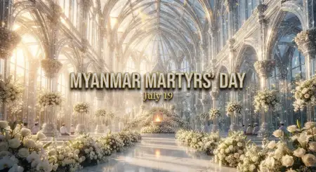 Myanmar Martyrs Day Thumbnail - Free Myanmar Martyrs Day 2026 Download