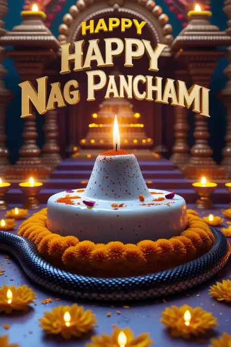 Nag Panchami 2025 Instagram Post Image - Free Happy Nag Panchami 2025 Download