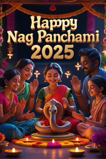 Nag Panchami 2025 Shubhkamnaye Photo In Hindi - Free Happy Nag Panchami 2025 Download