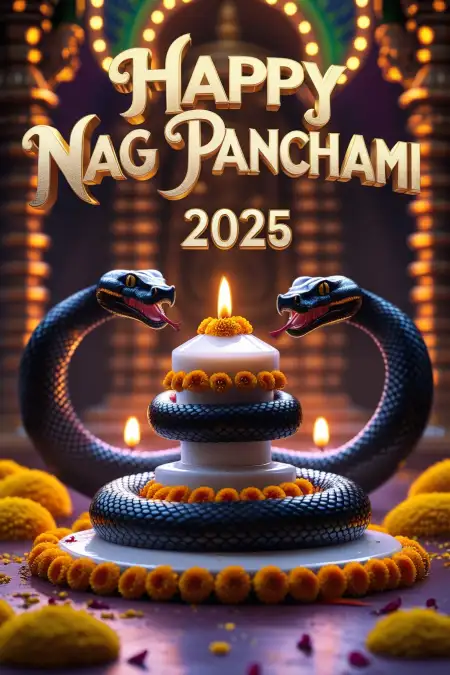 Nag Panchami 2025 Vertical Image For Status - Free Happy Nag Panchami 2025 Download