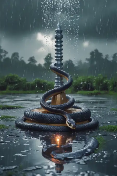 Nag Panchami Mandala Snake Design Image - Free Happy Nag Panchami 2025 Download