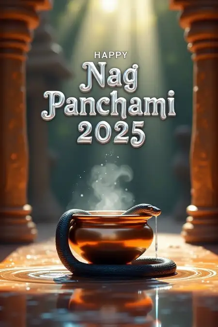 Nag Panchami Png Poster Design - Free Happy Nag Panchami 2025 Download
