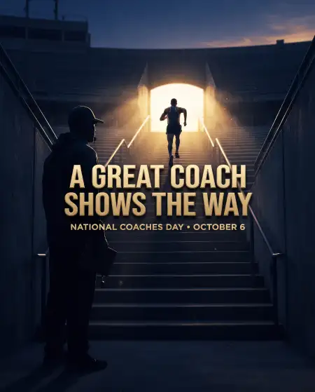 national coaches day creative poster 2026