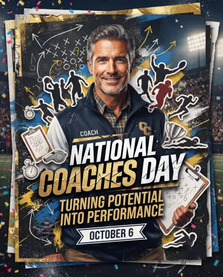 national coaches day typography png 2026