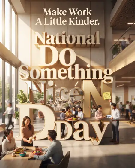 national do something nice day creative poster