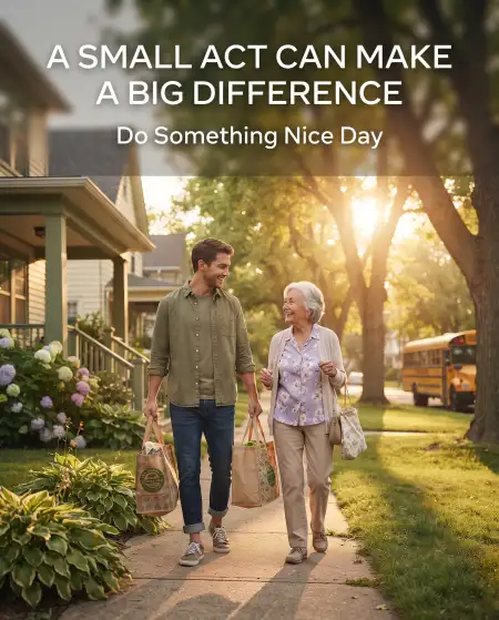 national do something nice day facebook caption 2026 - National Do Something Nice Day 2026