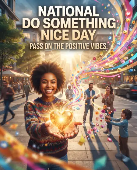 national do something nice day positive vibes - National Do Something Nice Day 2026