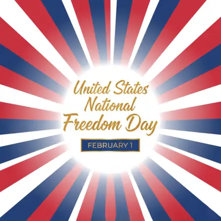 National Freedom Day American Design Theme - Free United States National Freedom Day Download