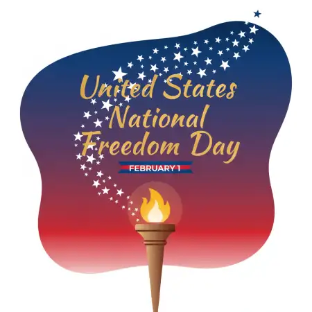 National Freedom Day Clipart Design - Free United States National Freedom Day Download