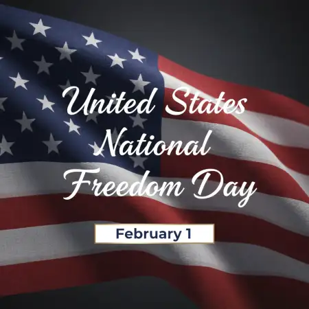 National Freedom Day Email Banner Design - Free United States National Freedom Day Download