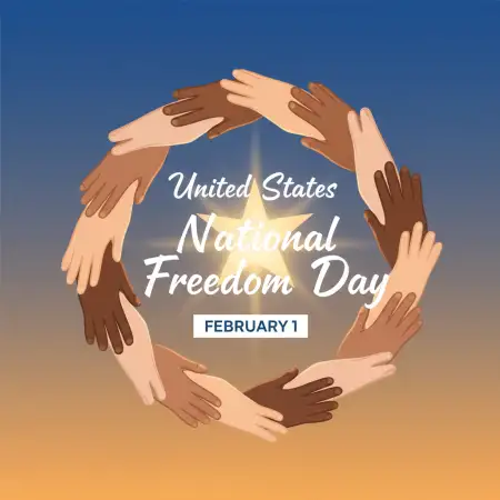 National Freedom Day Equality Awareness - Free United States National Freedom Day Download