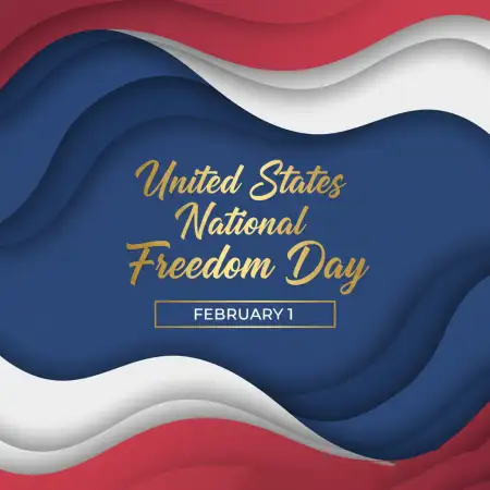 National Freedom Day Greeting Design - Free United States National Freedom Day Download
