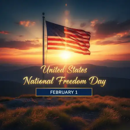 National Freedom Day Patriotic Design - Free United States National Freedom Day Download
