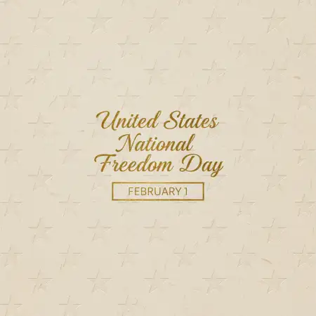 National Freedom Day Presentation Background - Free United States National Freedom Day Download