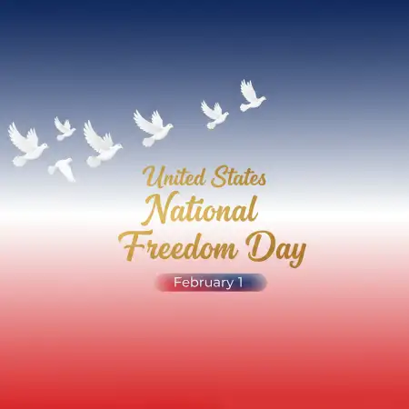 National Freedom Day Red White Blue Background - Free United States National Freedom Day Download