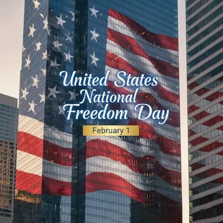 National Freedom Day Usa Celebration Banner - Free United States National Freedom Day Download