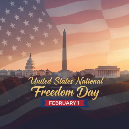 National Freedom Day Usa February 1 - Free United States National Freedom Day Download