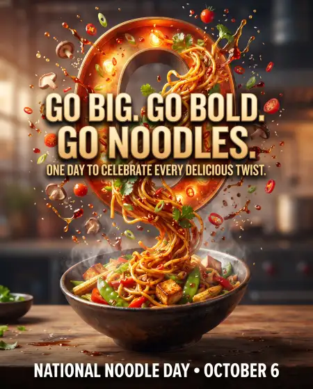 national noodle day background 2026 - National Noodle Day 2026