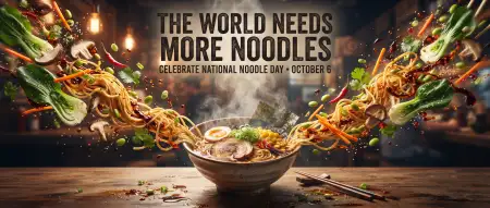 national noodle day banner 2026 - National Noodle Day 2026