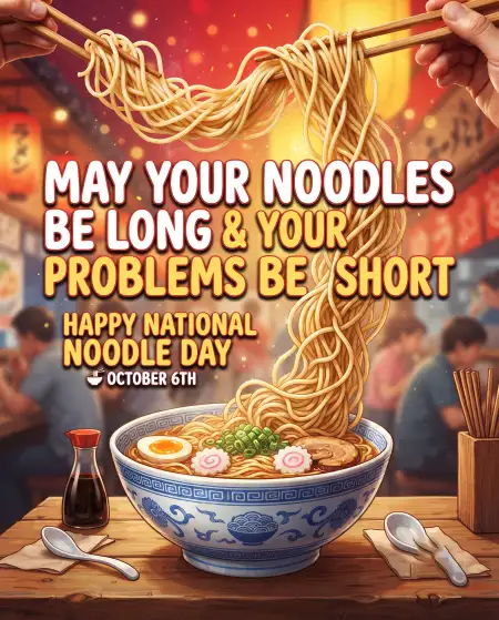 national noodle day funny messages 2026 - National Noodle Day 2026