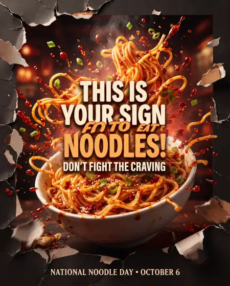 national noodle day funny quotes 2026 - National Noodle Day 2026