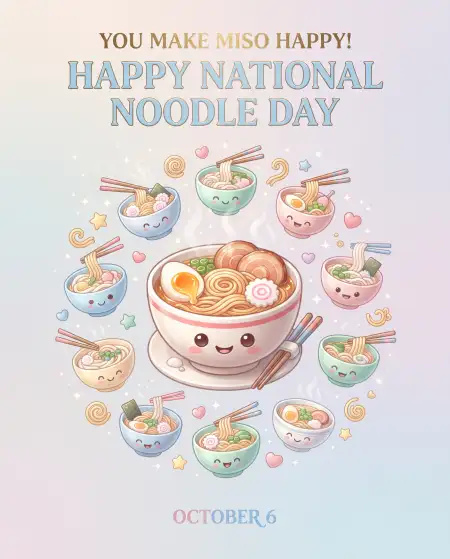 national noodle day instagram post 2026 - National Noodle Day 2026