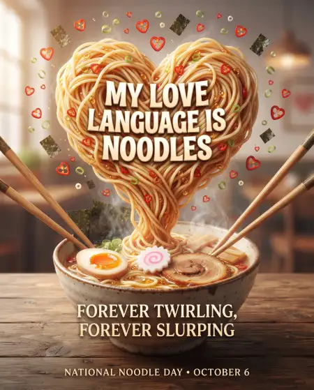 national noodle day noodle lover quotes 2026 - National Noodle Day 2026