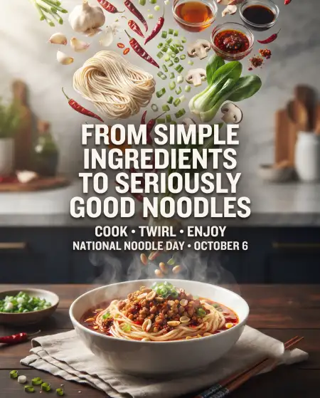 national noodle day october 6 2026 - National Noodle Day 2026