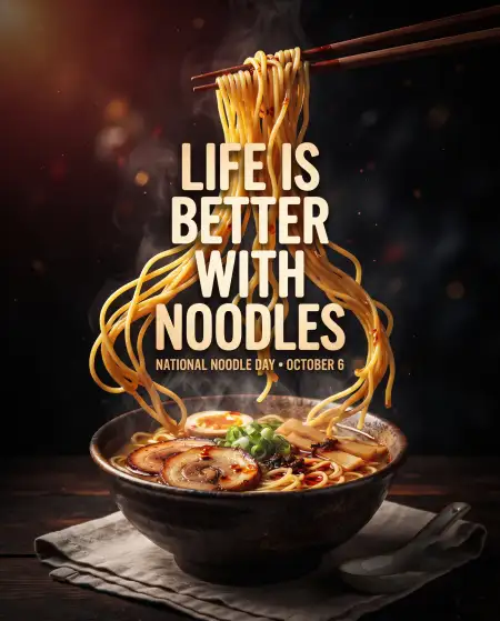 national noodle day poster 2026 - National Noodle Day 2026