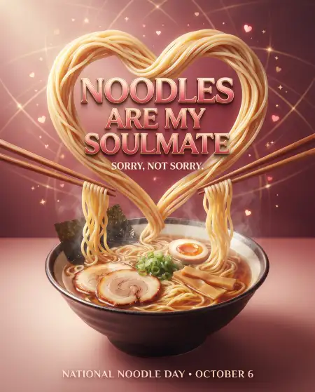 national noodle day ramen background 2026 - National Noodle Day 2026