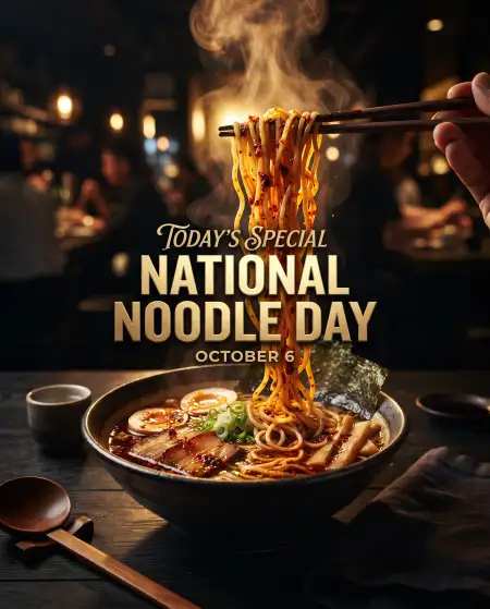 national noodle day restaurant special 2026 - National Noodle Day 2026