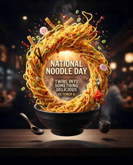 national noodle day social media creative 2026 - National Noodle Day 2026