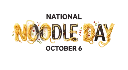 national noodle day typography png 2026 - National Noodle Day 2026