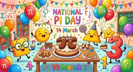 National Pi Day Digital Math Poster - Free National Pi Day Download