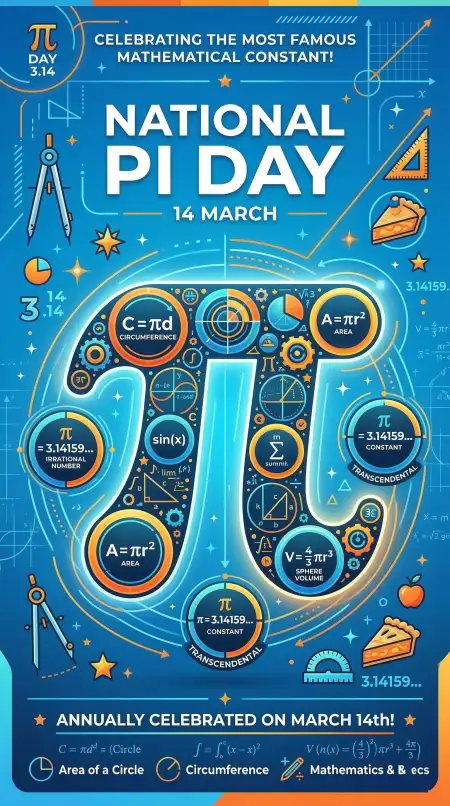 National Pi Day Learning Mathematics Poster - Free National Pi Day Download
