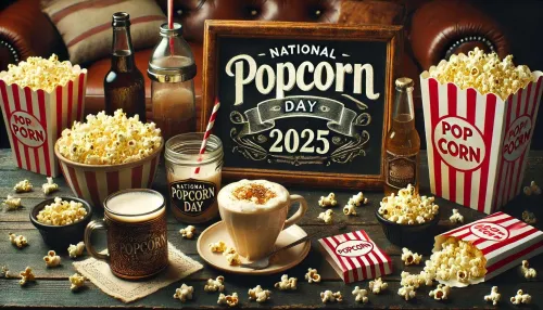 national popcorn day 2025 graphics with bold typography