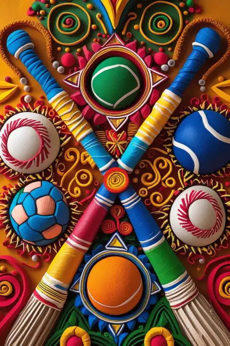 National Sports Day Images With Cricket And Hockey - Free National Sports Day Images Download