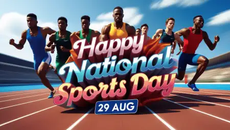 National Sports Day Images With Major Dhyan Chand - Free National Sports Day Images Download