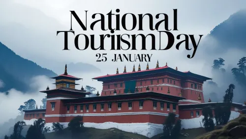 national tourism day background with forests