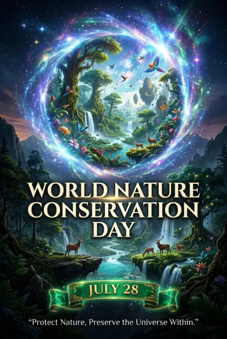 Nature Conservation Awareness Poster Design - Free World Nature Conservation Day 2026 Download