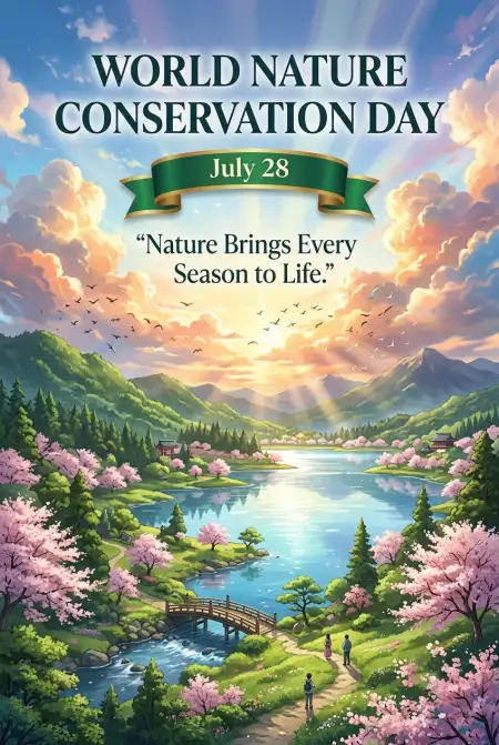 Nature Conservation Badge Design - Free World Nature Conservation Day 2026 Download