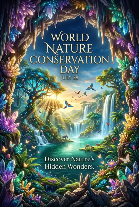 Nature Conservation Brochure Cover - Free World Nature Conservation Day 2026 Download