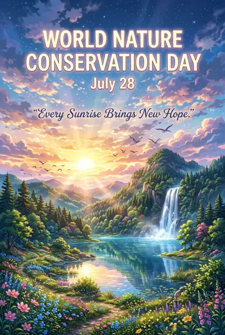 Nature Conservation Email Header - Free World Nature Conservation Day 2026 Download