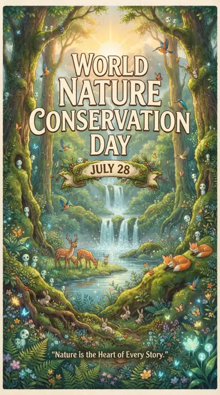 Nature Conservation Invitation Card - Free World Nature Conservation Day 2026 Download